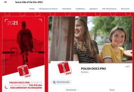 STOISKO I DELEGACJA POLISH DOCS PRO NA TARGACH SUNNY SIDE OF THE DOC ONLINE 2021