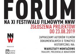 NABÓR PROJEKTÓW NA PITCHING FORUM FESTIWALU FILMOWEGO NNW