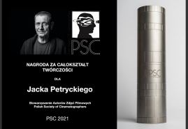 JACEK PETRYCKI Z NAGRODĄ  ZA CAŁOKSZTAŁT TWÓRCZOŚCI