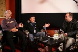 Jeff Kanew, Paul Mazursky i Andrzej Pitrus na konferencji prasowej. Fot. Tomasz Korczyński<br />